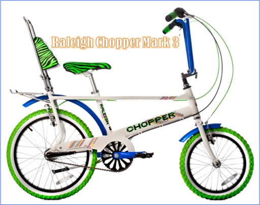 green raleigh chopper bicycle