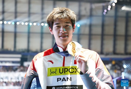 Paris Olympics 2024 - China Swimmer Pan Zhanle Gold Medal