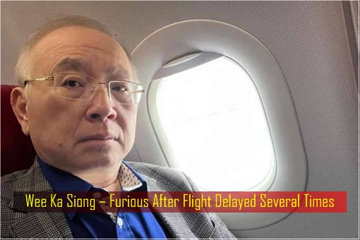 Wee Ka Siong – Furious After Flight Delayed Several Times