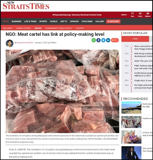 Malaysia Meat Scandal - Cartel Link to Jakim