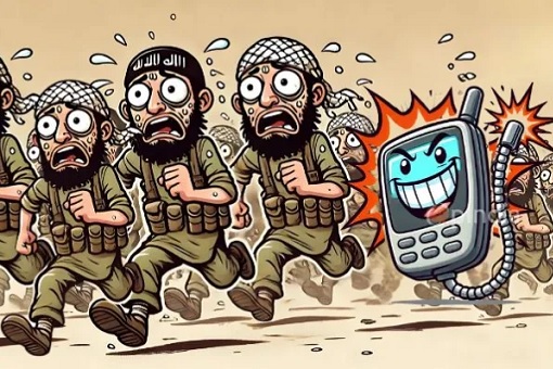 Pagers Explosions - Lebanon Hezbollah Under Attacks- Comic