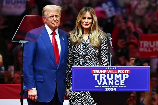 Donald Trump and Melania - Madison Square Garden