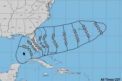 Hurricane Milton - Map Forecast