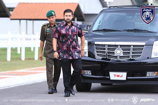 Johor Crown Prince Tunku Ismail and Bodyguard